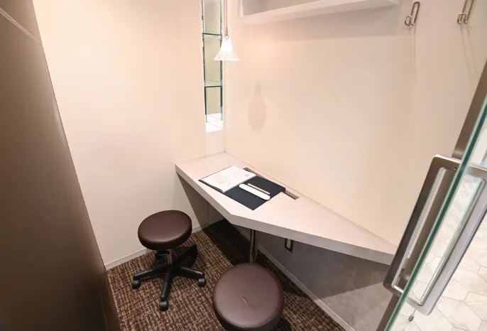 パールホワイトニングの待合室